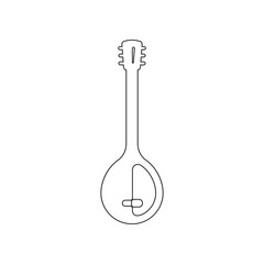 Poster - Guitar Phin icon. Element of zoo for mobile concept and web apps icon. Outline, thin line icon for website design and development, app development