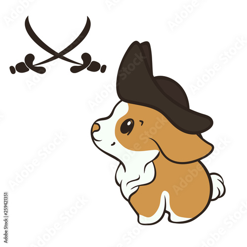 Welsh Corgi Dog Breed Vector Illustration Cute Corgi Puppy In