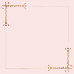 Canvas Print - Gold frame background