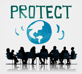 Wall Mural - Protect earth and environment