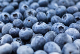 Fototapeta Mapy - Close up fresh blueberries grouped macro background