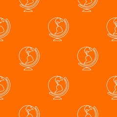 Poster - Globe pattern vector orange for any web design best