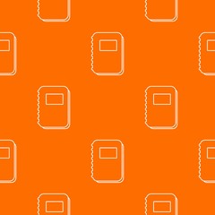 Poster - Notebook pattern vector orange for any web design best