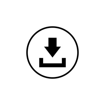 Download icon vector. Downloading vector icon