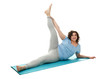 © Pixel-Shot - Overweight woman training on white background