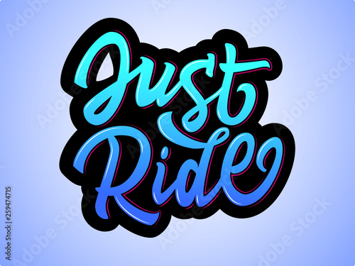 Just Ride stickers