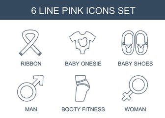 Poster - pink icons