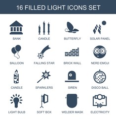 Wall Mural - light icons