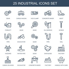 Poster - 25 industrial icons