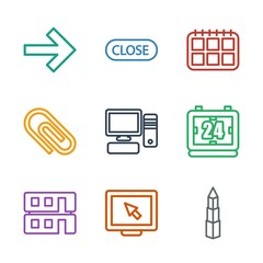 Aufkleber - office icons