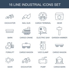 Poster - 16 industrial icons