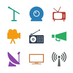 Poster - 9 broadcast icons