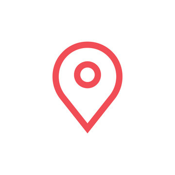 Pin map graphic design template vector isolated