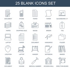 Poster - blank icons