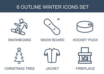 Poster - winter icons