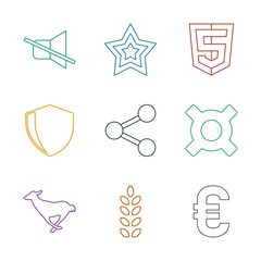 Poster - 9 emblem icons