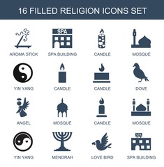 Wall Mural - 16 religion icons