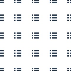 Aufkleber - menu icon pattern seamless white background