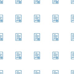 Canvas Print - ed document icon pattern seamless white background