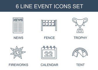 Poster - 6 event icons