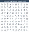 © HN Works - 100 hand icons