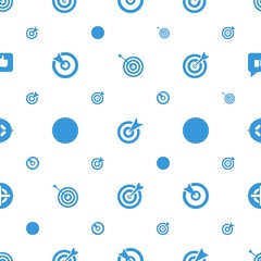 Poster - dartboard icons pattern seamless white background