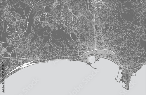 Cuadros en Lienzo map of the city of Cannes, France