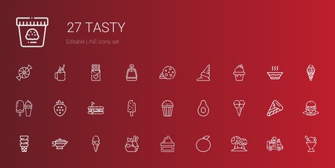 Poster - tasty icons set