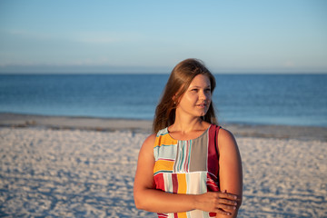 Young woman on the beach