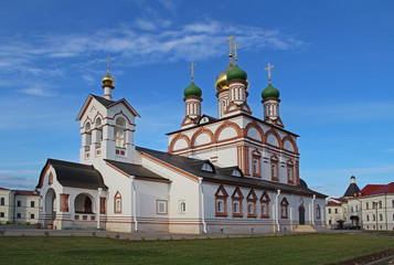 The Sergius of Radonezh Cathedral in the Trinity-Sergius Varnitsky monastery on outskirts of city of Rostov in the village of Varnitsa, Yaroslavl Region.