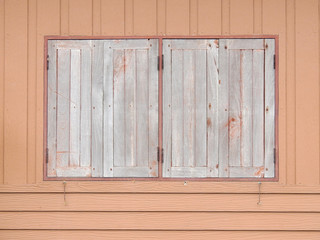 old wood window home