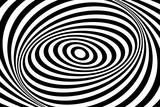 Fototapeta Do przedpokoju - Op art design. Swirl movement illusion. Oval lines pattern and texture.
