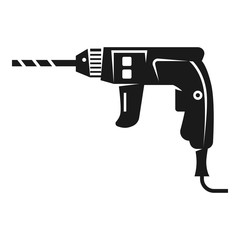 Wall Mural - Power drill icon. Simple illustration of power drill vector icon for web design isolated on white background