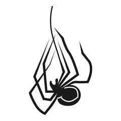 Poster - Death spider icon. Simple illustration of death spider vector icon for web design isolated on white background