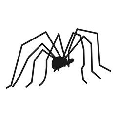 Poster - Natural spider icon. Simple illustration of natural spider vector icon for web design isolated on white background