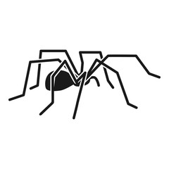 Poster - Dark spider icon. Simple illustration of dark spider vector icon for web design isolated on white background