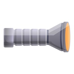 Poster - Police flashlight icon. Cartoon of police flashlight vector icon for web design isolated on white background