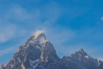 Sticker - Scenic Tetons Mountain Range in Wyoming in Fall