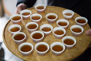 Wall Mural - Traditional Canadian maple syrup at the maple sugar camp
