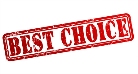 Canvas Print - best choice rubber stamp concept illustration