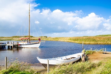 Naklejka na meble Abandoned port in Ringkobing Fjord, Jutland, Denmark