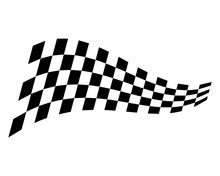 Race Flag Design Concepts Icon. Speed Flag Simple Design Illustration Vector. Icon Symbol