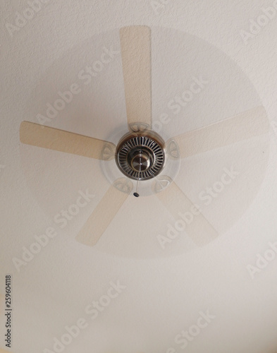 Ceiling Fan Providing Cooling In A Residential Environment During