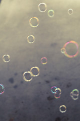 Beautiful blur colorful blue bubble background texture and wallpaper