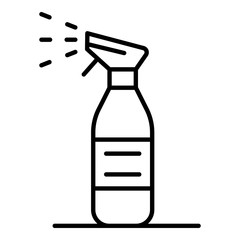 Poster - Clean spray icon. Outline clean spray vector icon for web design isolated on white background