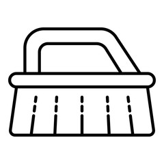 Wall Mural - Cleaning brush icon. Outline cleaning brush vector icon for web design isolated on white background