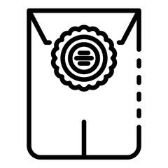 Poster - post envelope icon. outline post envelope vector icon for web design isolated on white background