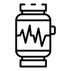 Poster - Smartwatch icon. Outline smartwatch vector icon for web design isolated on white background