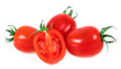 .tomatoes on white background