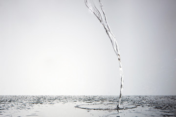 water splash. pouring liquid.